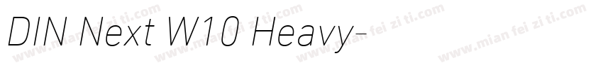 DIN Next W10 Heavy字体转换
